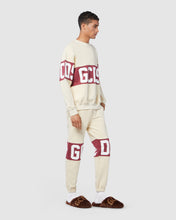 Load image into Gallery viewer, Gcds logo band regular sweatbottoms: Men Trousers Bordeaux | GCDS
