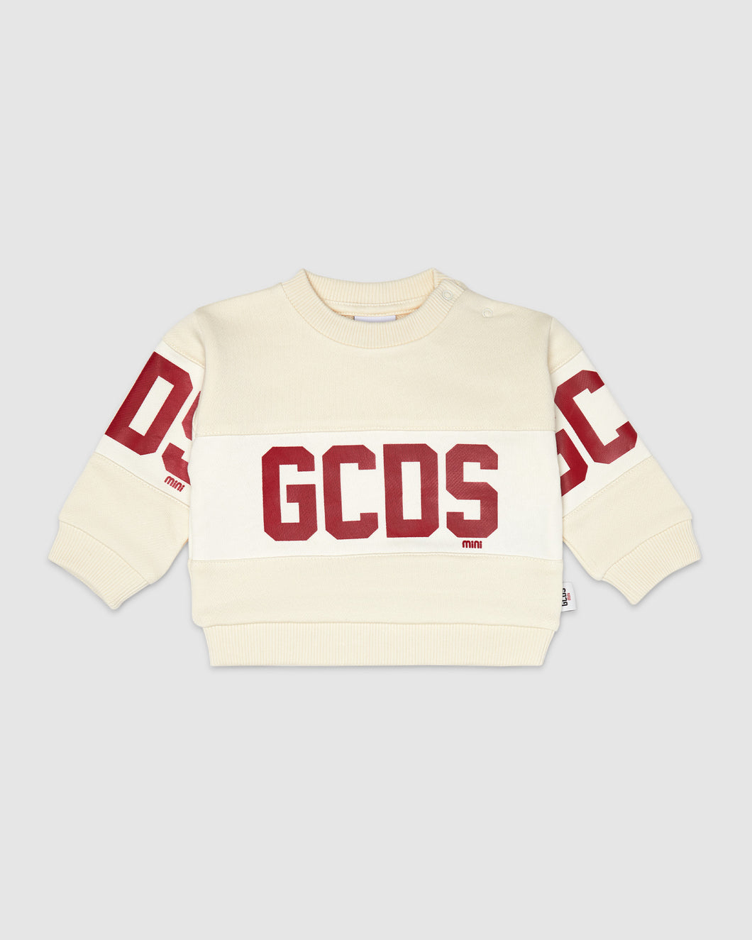Baby Gcds Logo band Hoodie: Unisex Hoodie and tracksuits Whitecap Grey | GCDS