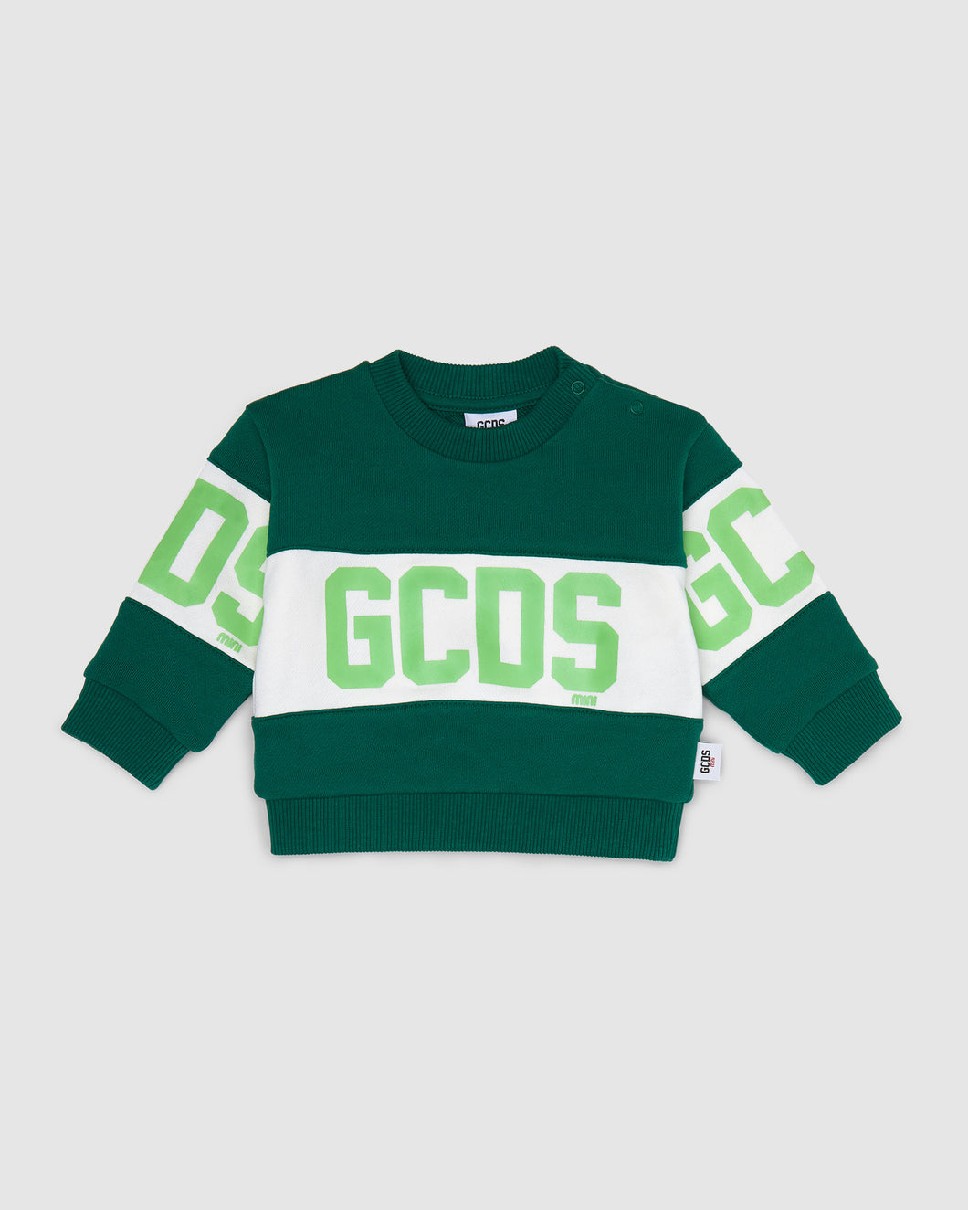Baby Gcds Logo band Hoodie: Unisex Hoodie and tracksuits Green | GCDS