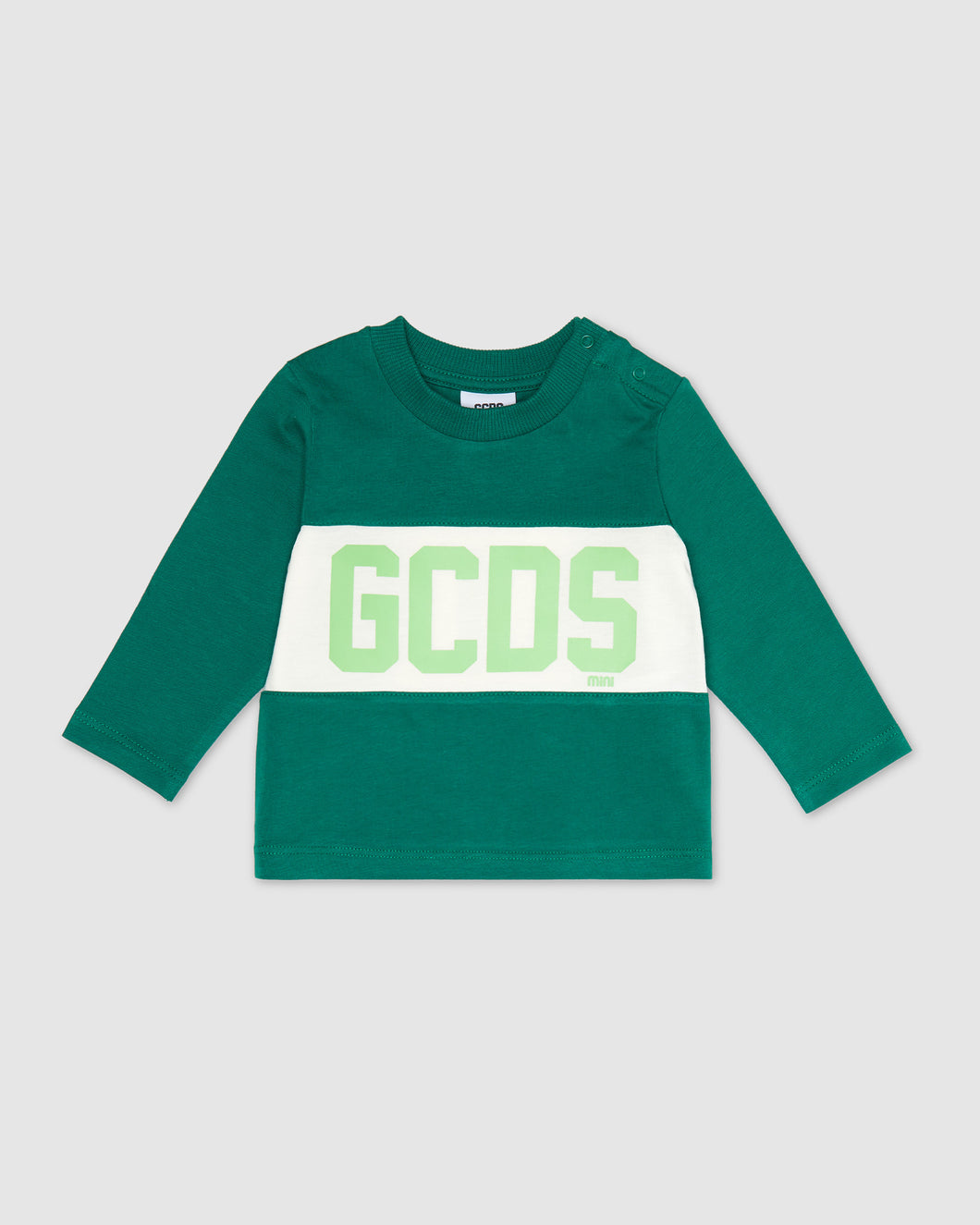 Baby Gcds logo band t-shirt: Unisex T-shirts Green | GCDS