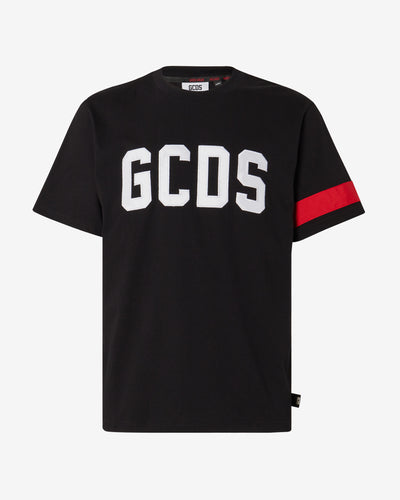 Gcds Logo Regular T-Shirt : Men T-shirts Black | GCDS