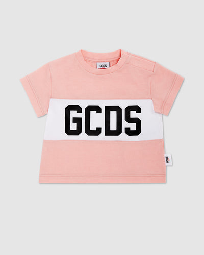 Baby GCDS logo motif t-shirt: Unisex  T-Shirts  Pink | GCDS