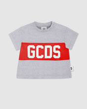 Load image into Gallery viewer, Baby GCDS logo motif t-shirt: Unisex  T-Shirts  Grey | GCDS
