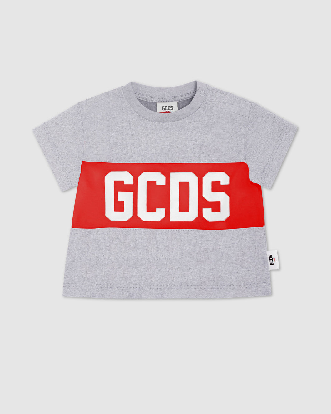 Baby GCDS logo motif t-shirt: Unisex  T-Shirts  Grey | GCDS