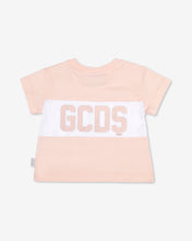 Load image into Gallery viewer, Baby Gcds Logo Band T-Shirt: Unisex T-shirts Pearl Rose | GCDS
