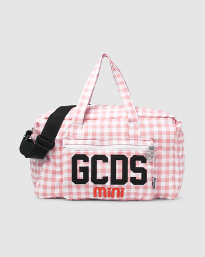 Cherry Vichy motif Baby Changing Bag: Unisex  Accessories pink | GCDS