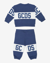Carica l&#39;immagine nel visualizzatore di Gallery, Baby Gcds Logo Band Tracksuit: Boy Tracksuits Blue | GCDS
