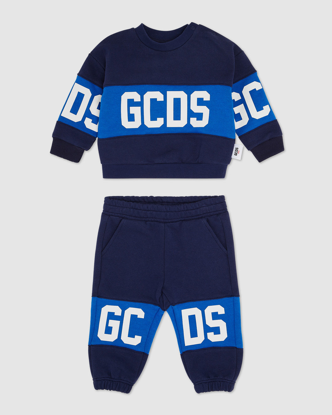 Baby GCDS logo motif tracksuit: Unisex  Hoodie and tracksuits  Dark Blue | GCDS