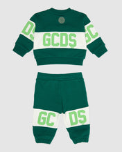 Load image into Gallery viewer, Baby Gcds Logo band Tracksuit: Unisex Hoodie and tracksuits Green | GCDS
