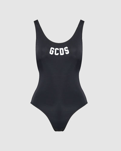 GCDS logo swimsuit: Women Swimwear Black | GCDS