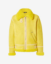Load image into Gallery viewer, Shearling Jacket | Unisex Coats &amp; Jackets Yellow | GCDS®
