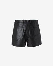 Load image into Gallery viewer, Leather Shorts | Men Trousers Black  | GCDS®
