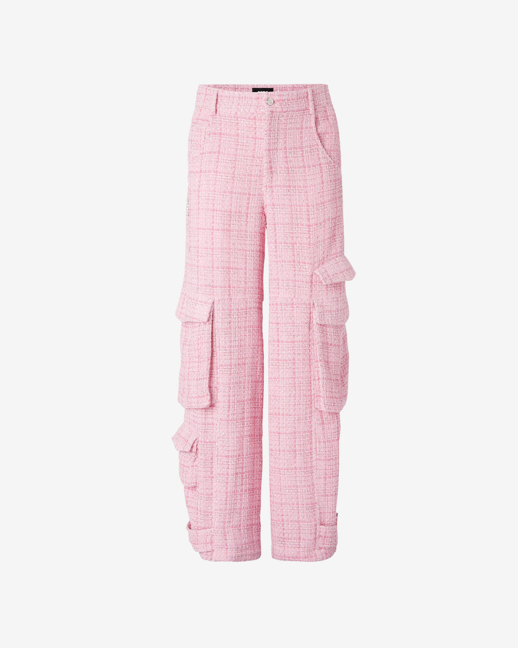 Ultracargo Tweed Trousers | Unisex Trousers Pink | GCDS®