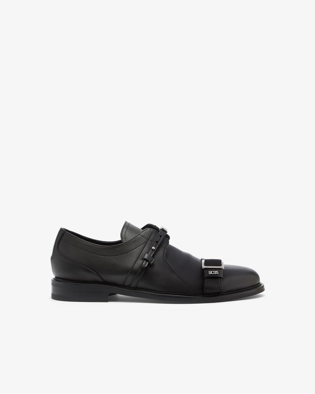 Multi Lace Buckle Derby Shoes | Men Loafers Black | GCDS®
