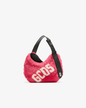 Load image into Gallery viewer, Comma Small Faux Fur Logo Twist Bag | Women Bags Fuchsia | GCDS®
