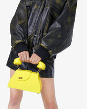 Load image into Gallery viewer, Call Me Comma Regular Bag | Women Bags Yellow | GCDS®
