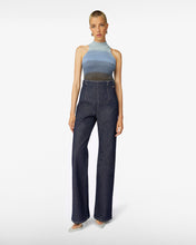 Carica l&#39;immagine nel visualizzatore di Gallery, High Waist Denim Trousers | Women Trousers Blue | GCDS®
