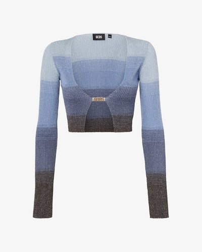 Lurex Degradé Mini Cardigan | Women Knitwear Multicolor | GCDS®
