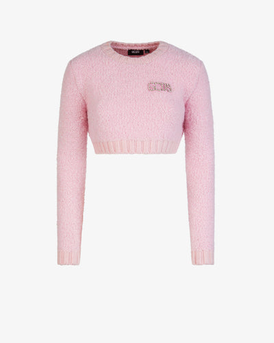 Gcds Hairy Sweater | Women Knitwear Pink | GCDS®