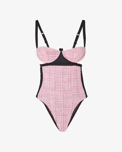 Tweed Body | Women Bodysuits Pink | GCDS®