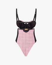 Carica l&#39;immagine nel visualizzatore di Gallery, Tweed Body | Women Bodysuits Pink | GCDS®
