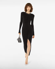Carica l&#39;immagine nel visualizzatore di Gallery, Bling Long Knit Dress | Women Mini &amp; Long Dresses Black | GCDS®
