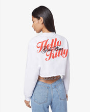 Load image into Gallery viewer, Hello Kitty cropped crewneck: Women Hoodies White | GCDS

