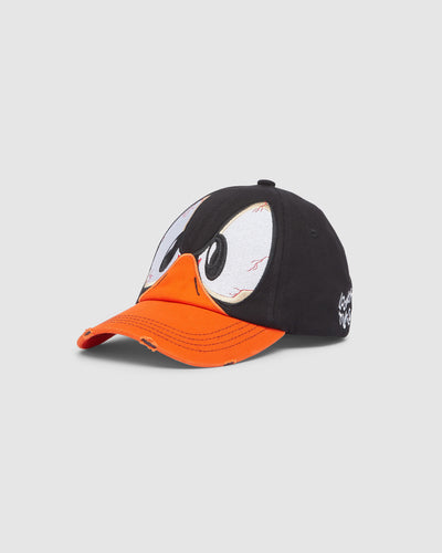 Daffy Duck baseball cap: Men Hats Black | GCDS