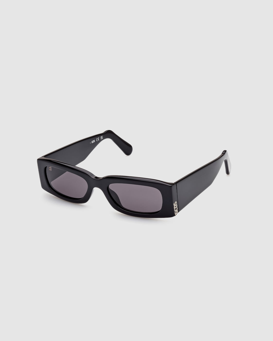 GD020 Rectangular sunglasses: Unisex Sunglasses Black | GCDS