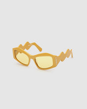 Carica l&#39;immagine nel visualizzatore di Gallery, GD023 GEOMETRIC SUNGLASSES: Unisex Sunglasses Yellow | GCDS
