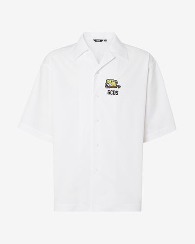 Spongebob Basic Shirt  : Men Shirts White | GCDS