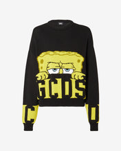 Load image into Gallery viewer, Spongebob Low Band Logo Sweater : Unisex Knitwear Black | GCDS
