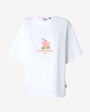 Carica l&#39;immagine nel visualizzatore di Gallery, Spongebob Patrick Eat Pasta T-shirt : Women T-shirts White | GCDS
