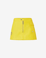 Load image into Gallery viewer, Spongebob Leather Mini Skirt : Women Skirts Yellow | GCDS
