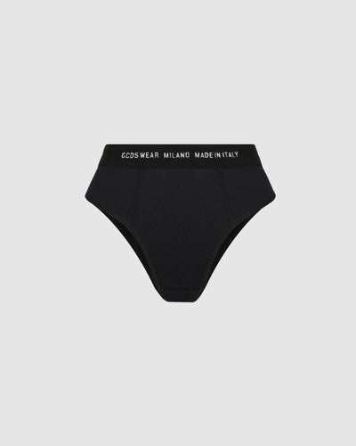 GCDS Wear Boyfriend briefs: Unisex Underwear Black | GCDS