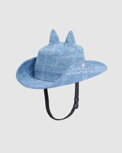 Load image into Gallery viewer, Chain denim australian hat: Men Hats New Light Blue | GCDS
