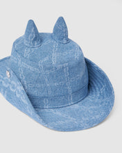 Load image into Gallery viewer, Chain denim australian hat: Men Hats New Light Blue | GCDS
