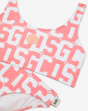 Load image into Gallery viewer, Junior Gcds Monogram Bikini: Girl Swimwear Pink | GCDS Spring/Summer 2023
