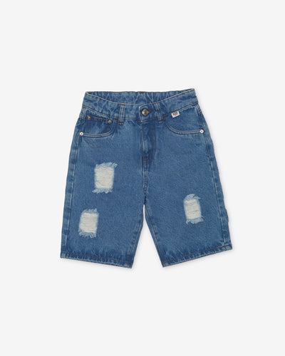 Junior Gcds Denim Bermuda: Boy Trousers & Shorts Blue | GCDS Spring/Summer 2023