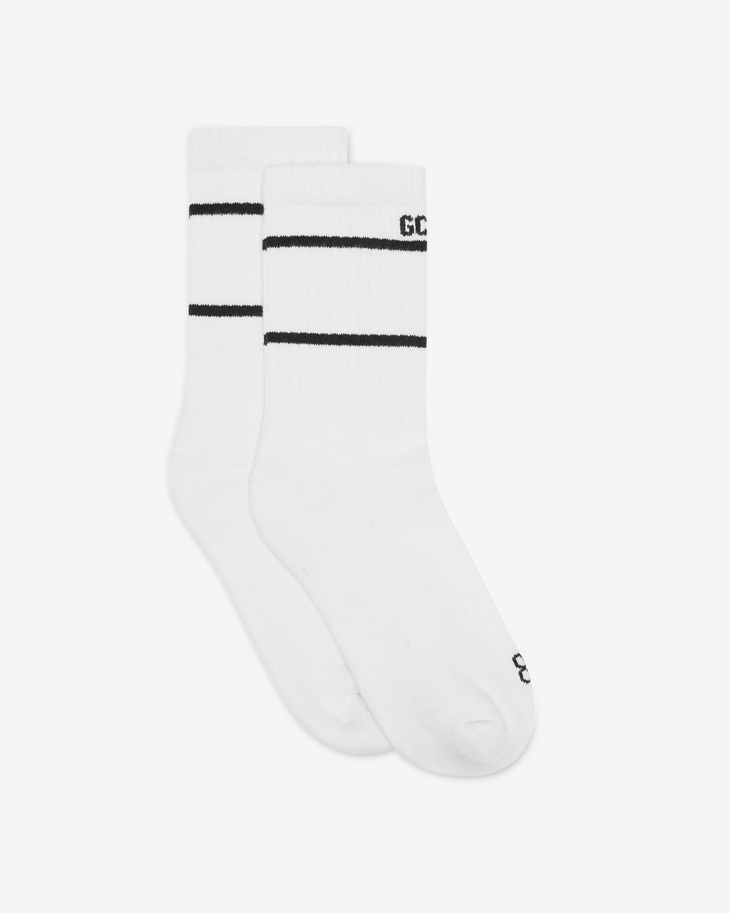 Junior Gcds Low Logo Band Socks: Unisex Socks White | GCDS Spring/Summer 2023