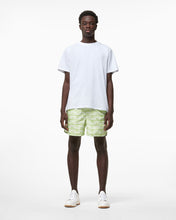 Carica l&#39;immagine nel visualizzatore di Gallery, All-Over Waved Logo Print Swim Shorts : Men Swimwear Lime | GCDS Spring/Summer 2023
