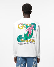 Load image into Gallery viewer, Surfing Wirdo Printed Long Sleeves T-Shirt : Men T-shirts White | GCDS Spring/Summer 2023
