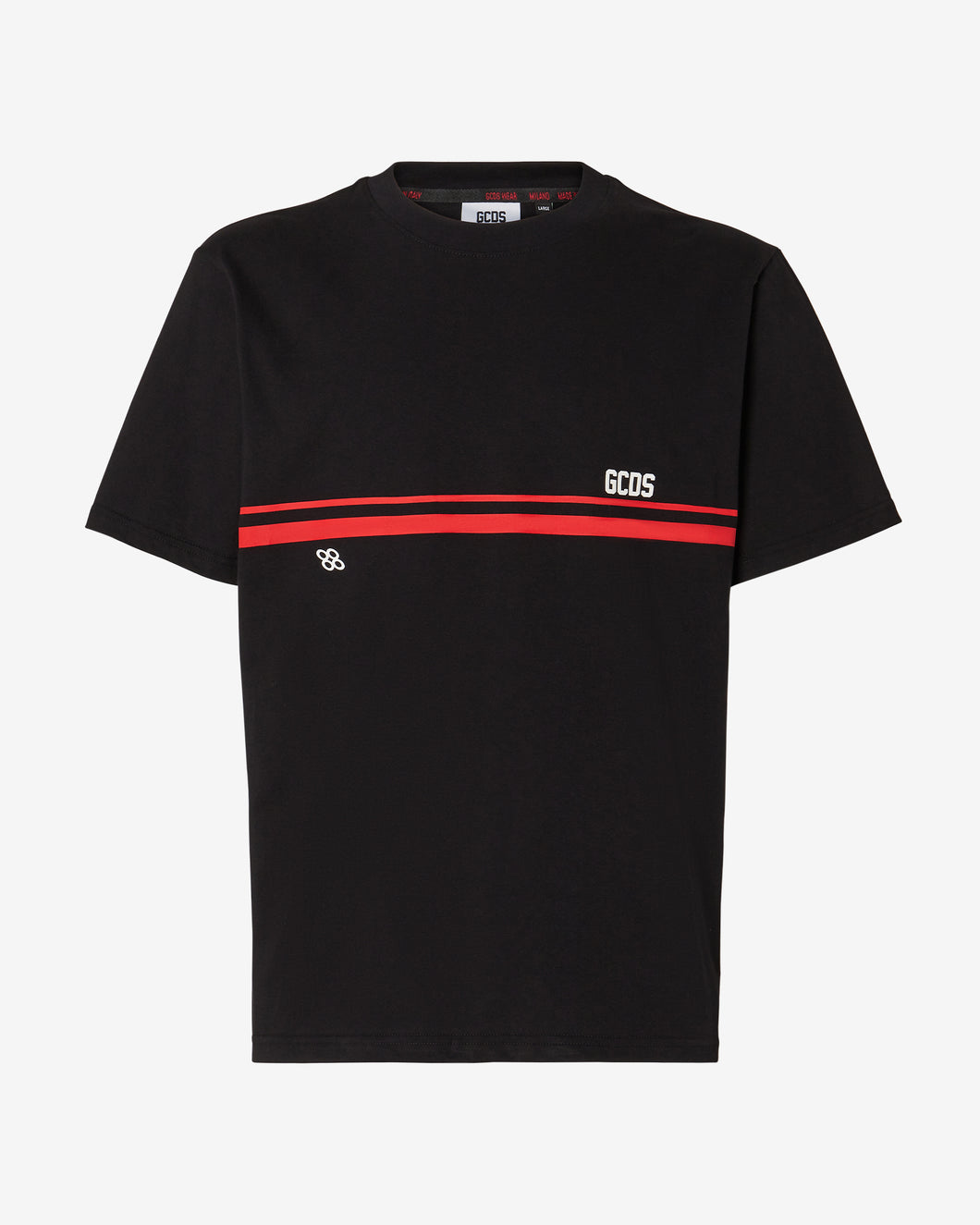 Gcds Low Logo Band Regular T-Shirt : Men T-shirts Black | GCDS Spring/Summer 2023