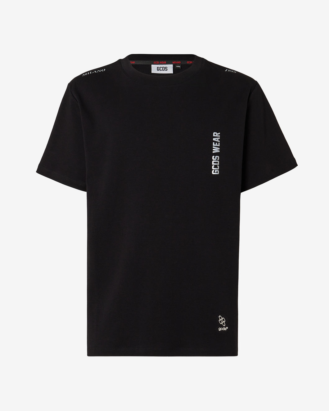 Bliss Print Regular T-Shirt : Men T-shirts Black | GCDS Spring/Summer 2023