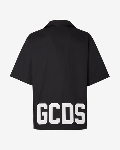 Gcds Low Band Bowling Shirt : Men Shirts Black | GCDS Spring/Summer 2023