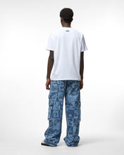 Load image into Gallery viewer, Checkboard Print Denim Ultracargo Trousers : Men Trousers New Light Blue | GCDS Spring/Summer 2023
