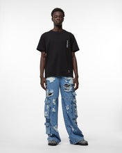 Carica l&#39;immagine nel visualizzatore di Gallery, Ripped Ultracargo Denim Trousers : Men Trousers New Light Blue | GCDS Spring/Summer 2023
