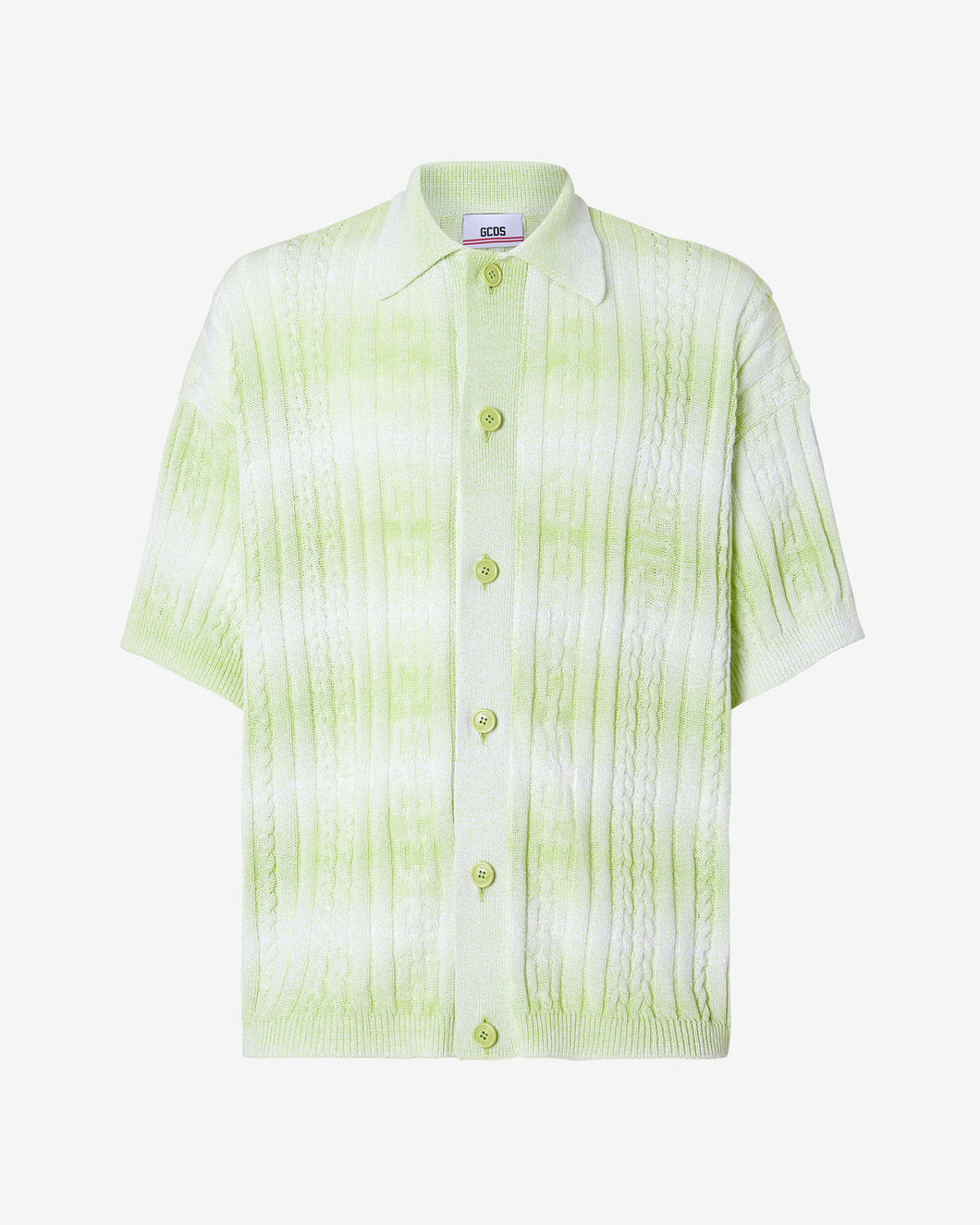 Gcds Braids Degradé Shirt : Men Shirts Lime | GCDS Spring/Summer 2023