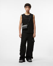 Load image into Gallery viewer, Gcds Monogram Macramè Tank Top : Men Knitwear Black | GCDS Spring/Summer 2023
