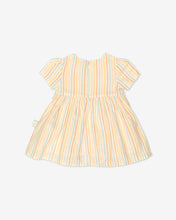 Load image into Gallery viewer, Baby Gcds Cherry Striped Dress: Girl Dresses Multicolor | GCDS Spring/Summer 2023
